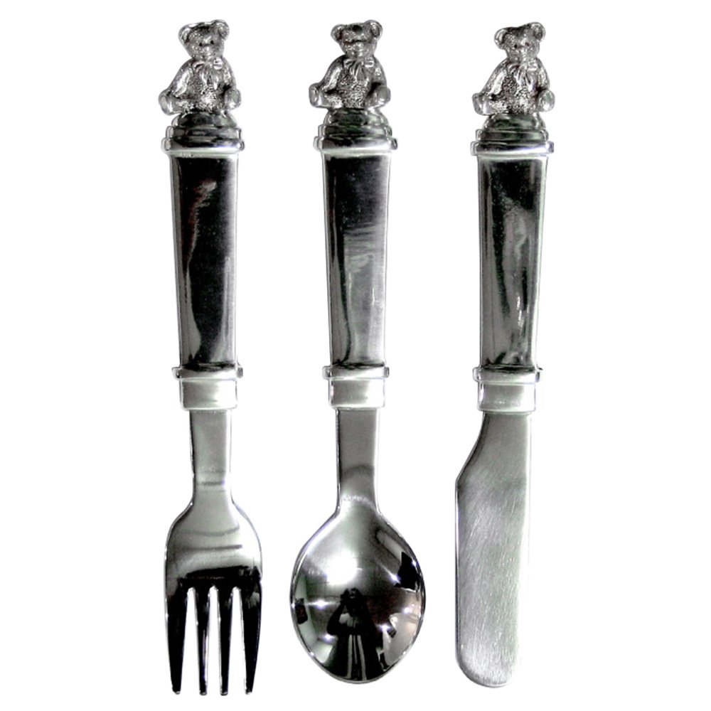 Pewter Baby Cutlery Set - Gift boxed