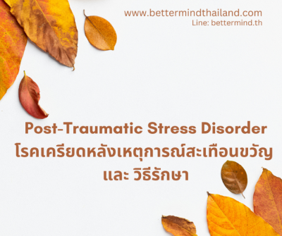 เข้าใจโรคเครียดหลังเหตุการณ์สะเทือนขวัญ Understanding Post-Traumatic Stress Disorder
