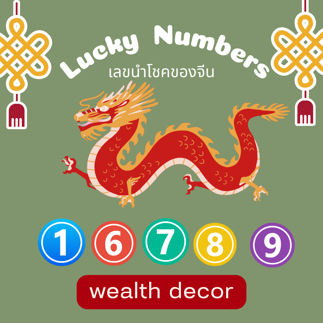 Chinese lucky numbers เลขนำโชคของจีน Chinese lucky numbers เลขนำโชคของจีน
