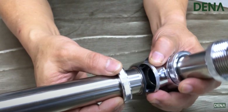 ใส่ท่อด้านข้าง  ท่อน้ำทิ้ง , ท่อน้ำทิ้งอ่างล้างหน้า , ท่อน้ำทิ้งกระปุก , พีเทป , P-Trap