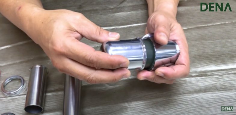 หมุนกระปุกเข้ากับเกลียว ท่อน้ำทิ้ง , ท่อน้ำทิ้งอ่างล้างหน้า , ท่อน้ำทิ้งกระปุก , พีเทป , P-Trap