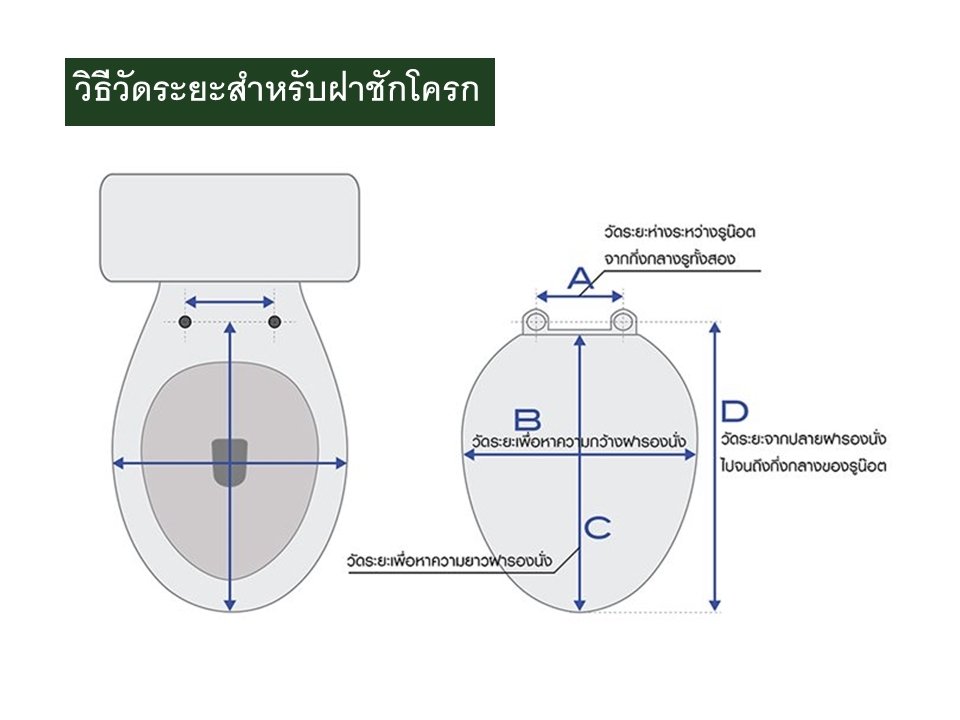 การวัดฝารองนั่งชักโครก ,ฝารองนั่ง การวัดฝารองนั่งชักโครก ,ฝารองนั่ง