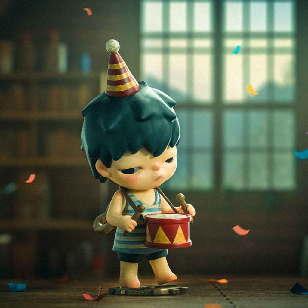 Pop MART : Hirono Mime Series Figures (มีแบบจุ่มและระบุตัว)