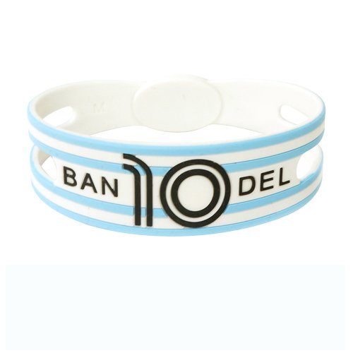 BANDEL bracelet ワールドフットボール　アルゼンチンaqua bluexwhitexblack