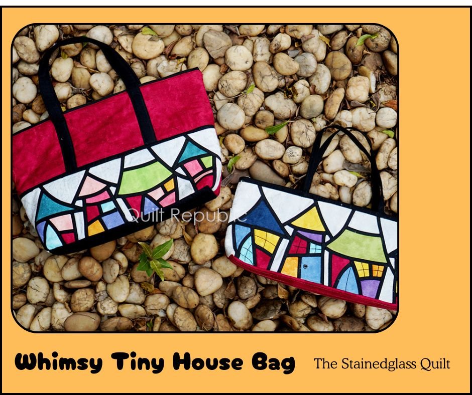 Whimsy Tiny House Stainedglass Bag