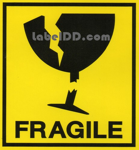 สติ๊กเกอร์ Fragile (ระวังแตก)