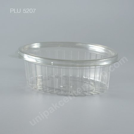 กล่องสลัด วงรี PET ใส ขนาดกลาง (Oval Salad Box) (YL-750)