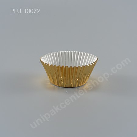 กระทงกระดาษฟอยล์ 7.3x5x3.2 cm (Gold Foil Paper Cupcake Liner) (3219 GOLD)