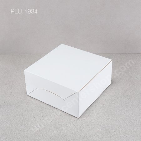 กล่องกระดาษ 1 ปอนด์ทรงปกติ ฝาทึบขาว