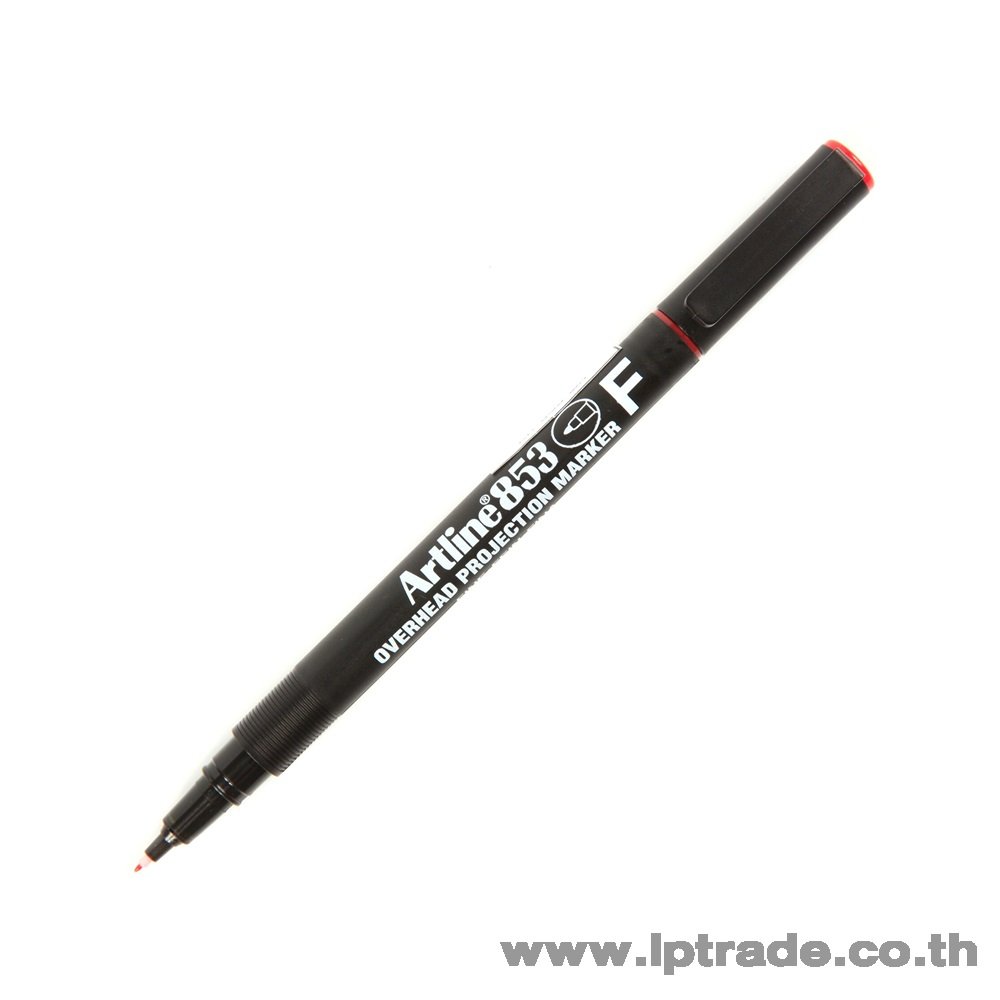 ปากกาเขียนแผ่นใส Artline EK-853 สีแดง