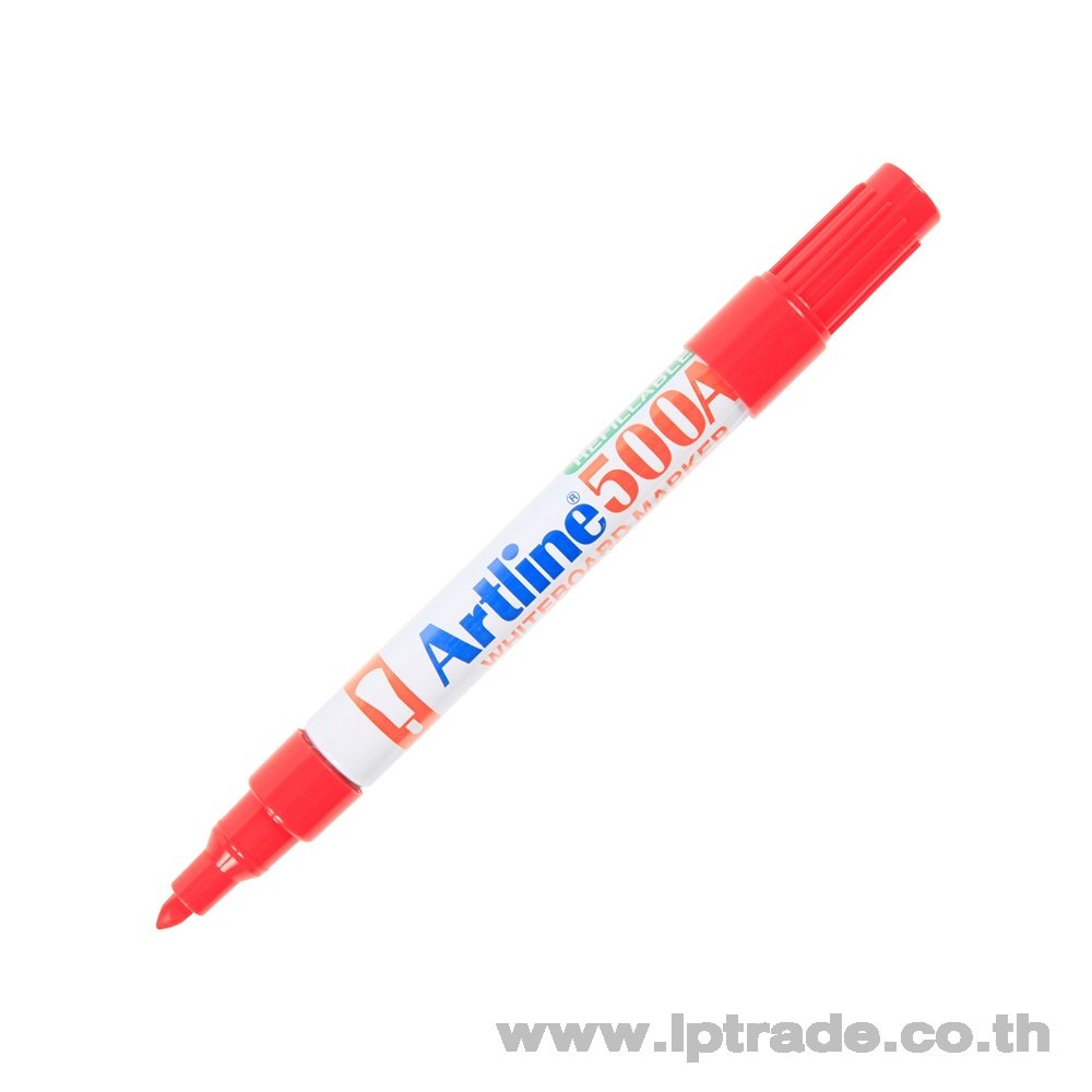 ปากกาไวท์บอร์ด หัวกลม Artline EK-500 สีแดง