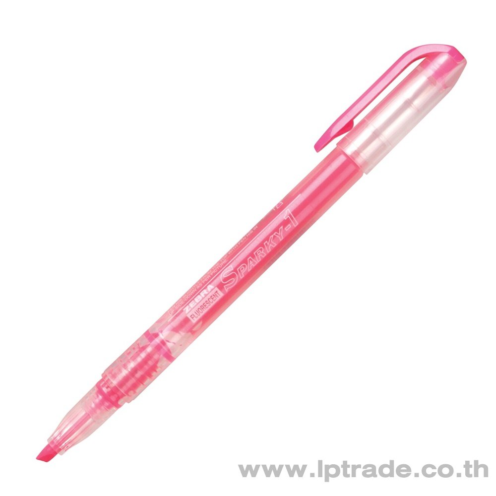 ปากกาเน้นข้อความ Zebra Sparky สีชมพู