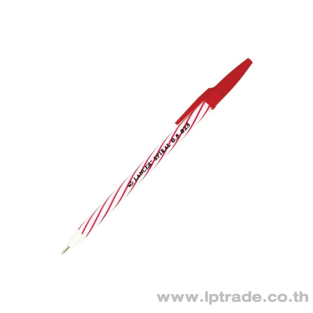 ปากกาลูกลื่น Lancer Spiral 825 0.5 มม. สีแดง