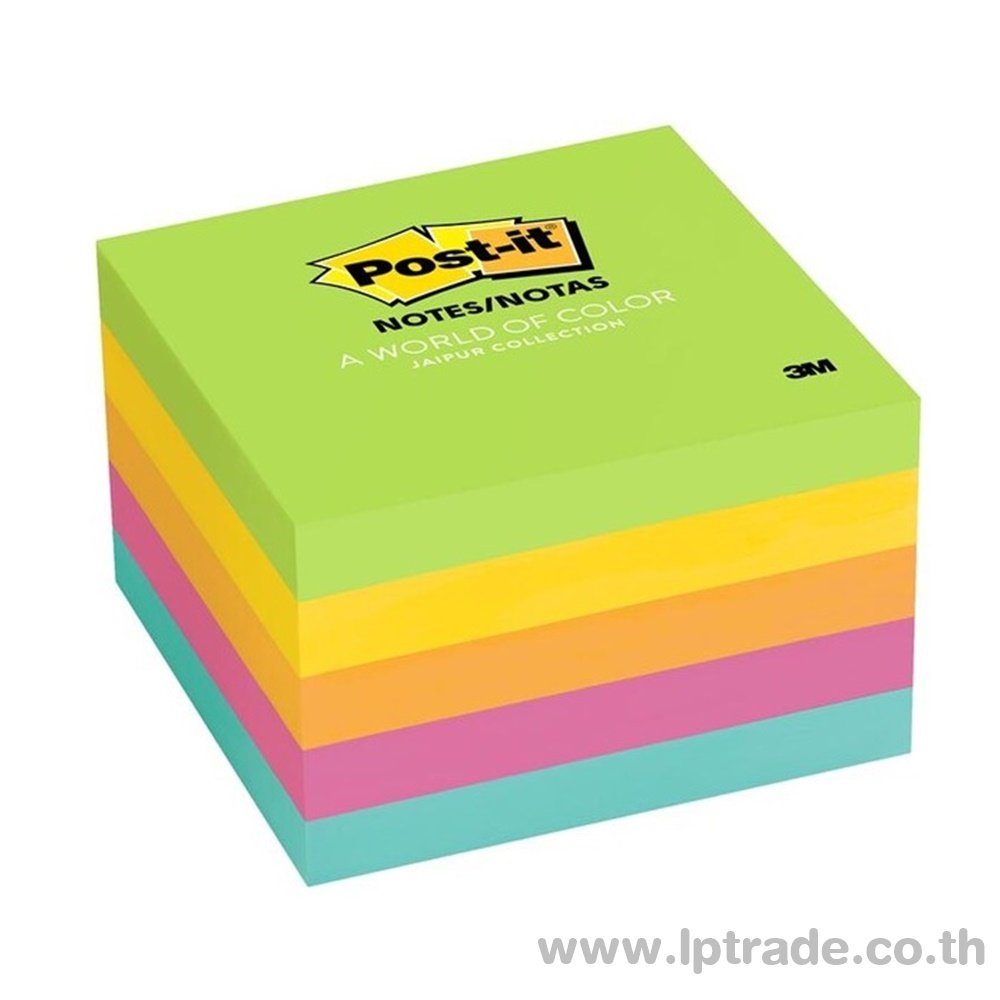กระดาษโน้ต 3M 654-5UC 3"x3" อัลตร้าไบร์ท (แพ็ค 5 เล่ม)