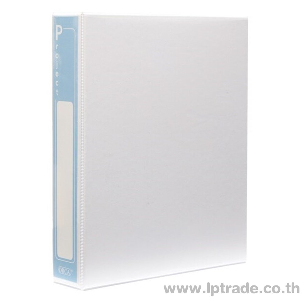 แฟ้ม 3 ห่วง สอดปก 1 นิ้ว ออร์ก้า A4 สีขาว