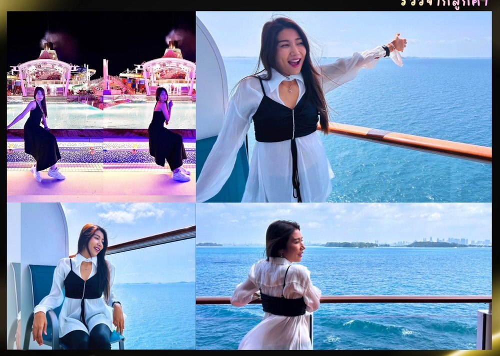 ลูกค้าถ่ายภาพบนเรือสำราญ Genting Dream ทริปสิงคโปร์ กัวลาลัมเปอร์ กับอารมณ์ดีทัวร์