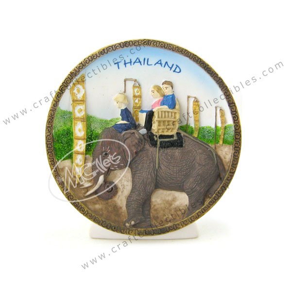 Chiangmai Elephant Show Plate (Small)