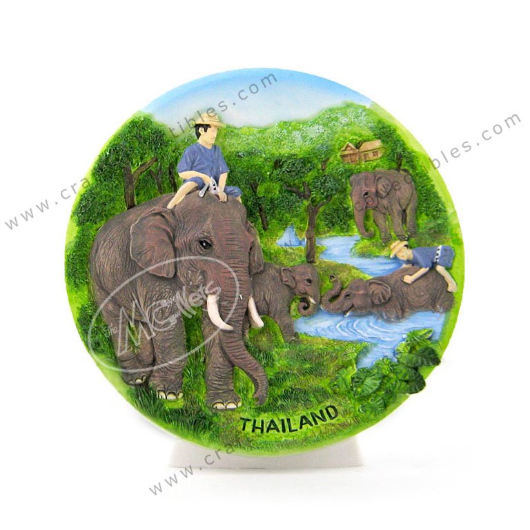 Elephant Forest Show Plate
