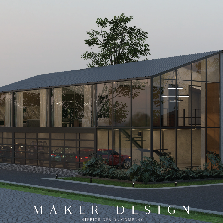 Maker Design | D-01 โรงจอดรถสไตล์ Loft industrial