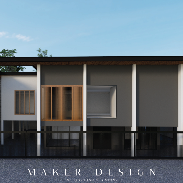 Maker Design | D-07 ออกแบบปรับปรุงภายนอกบ้านเดี่ยว 
