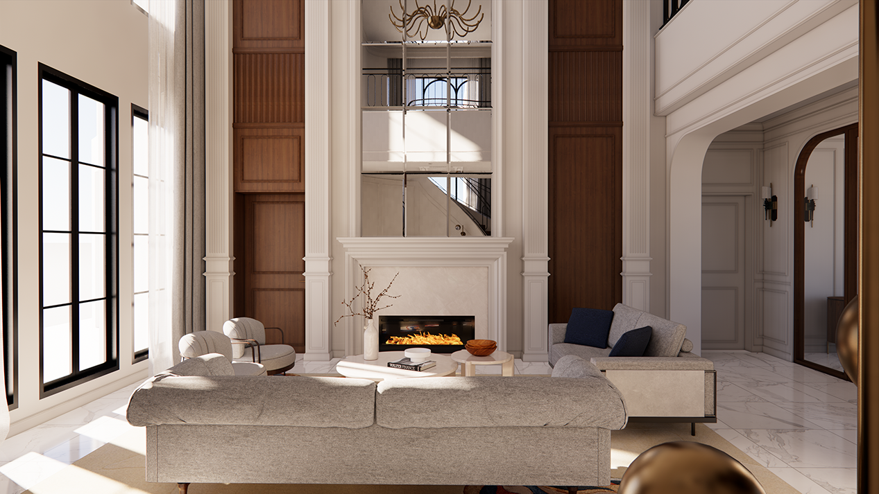 Profile Design Studio Living Room - Profile Design Studio co.,ltd. โปรไฟล์ ดีไซน์ สตูดิโอ