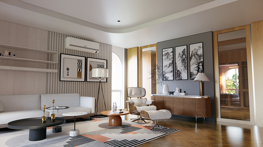 Profile Design Studio Living Room - Profile Design Studio co.,ltd. โปรไฟล์ ดีไซน์ สตูดิโอ