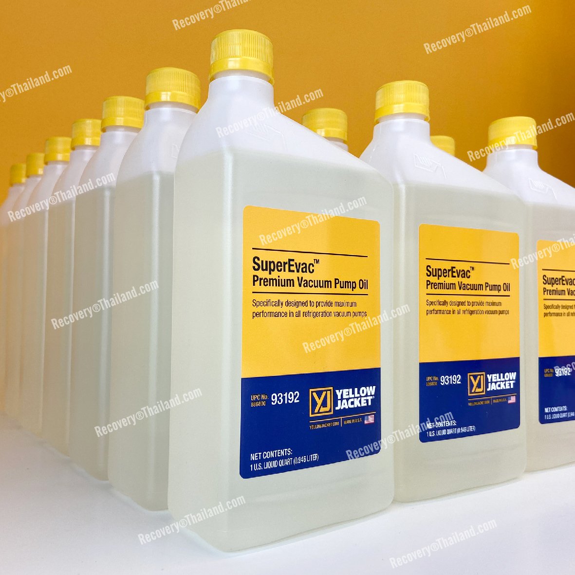 น้ำมันแวคคั่มปั๊ม SuperEvac Premium Vacuum Pump Oil ยี่ห้อ YELLOW