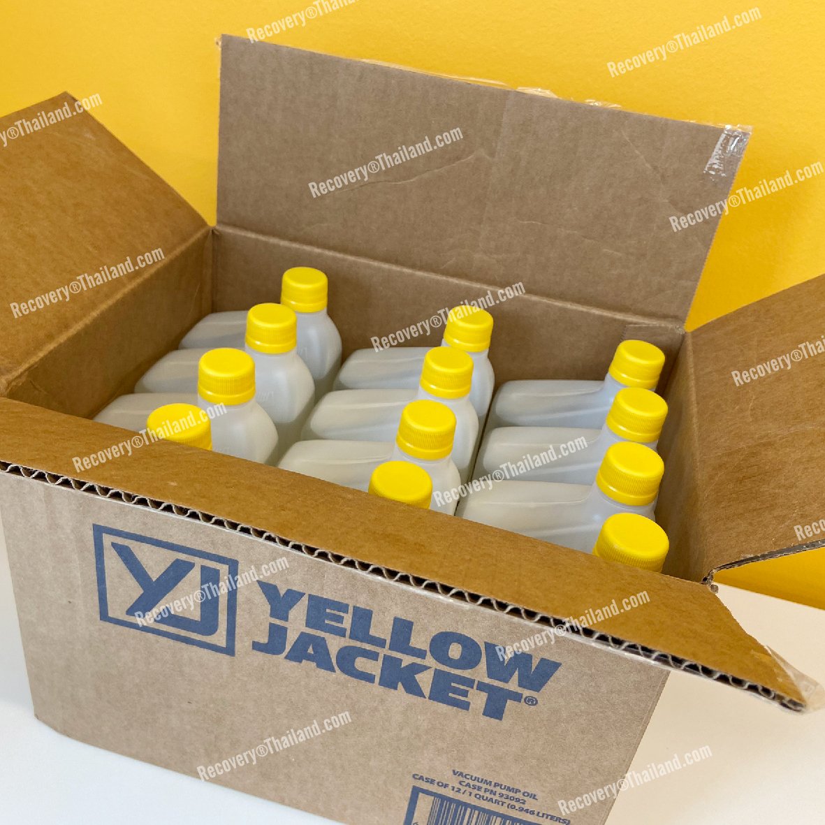 น้ำมันแวคคั่มปั๊ม SuperEvac Premium Vacuum Pump Oil ยี่ห้อ YELLOW