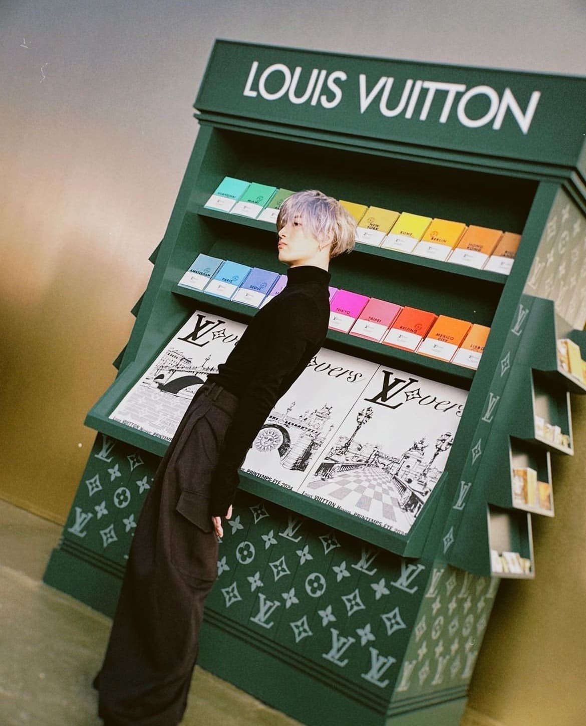 Jackson Wang at Paris Fashion Week for Louis Vuitton