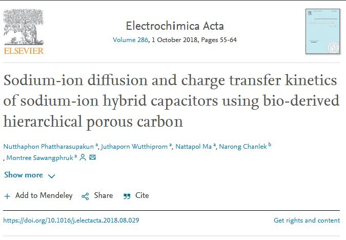 Our Na-ion Energy Storage Technology (Na-ion battery + Supercaps) first published in 2018