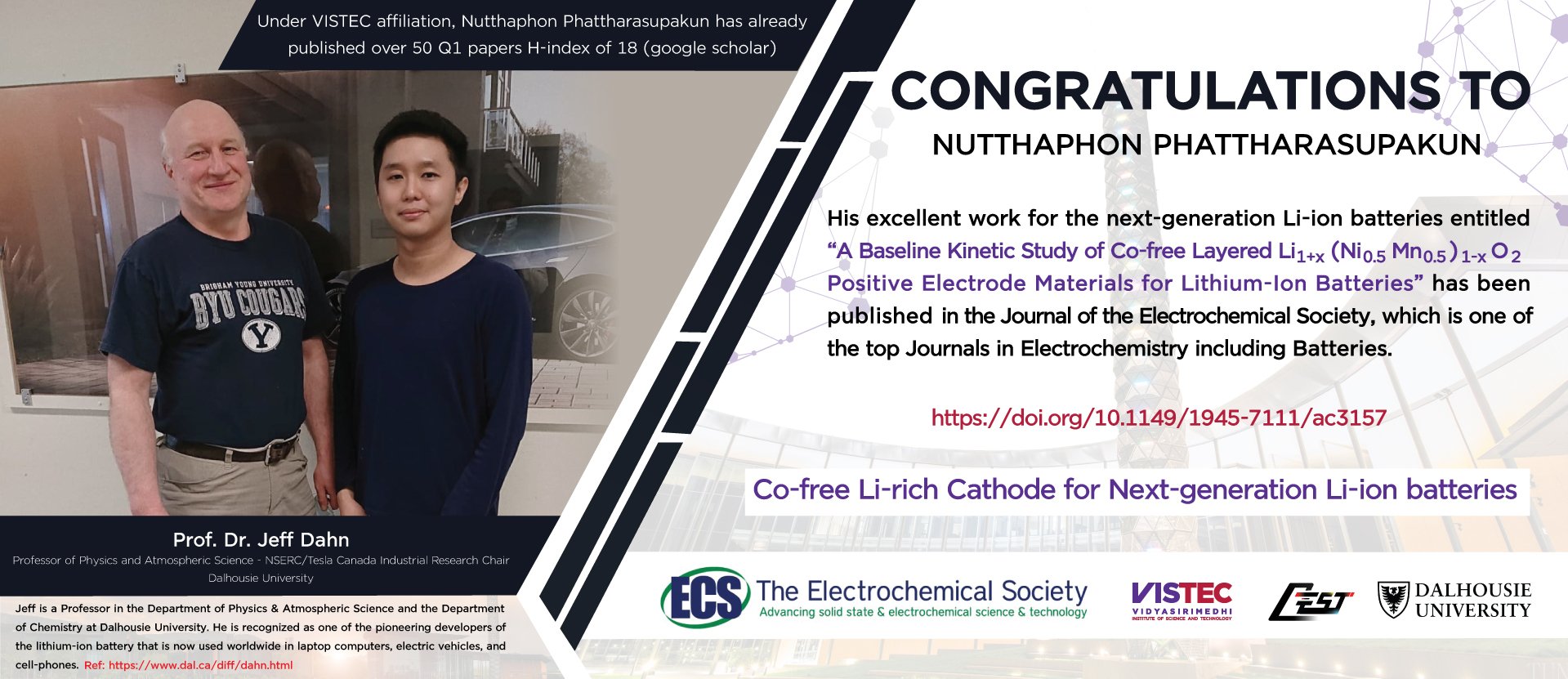 Congratulations to Nutthaphon Phattharasupakun