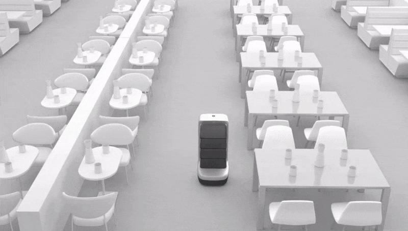 หุ่นยนต์เสิร์ฟอาหาร หุ่นยนต์เสิร์ฟอาหาร