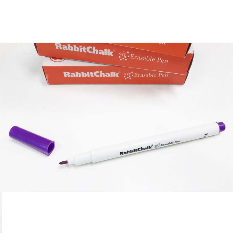 Rabbit Chalk ปากกาเขียนผ้าลบได้ สีม่วง