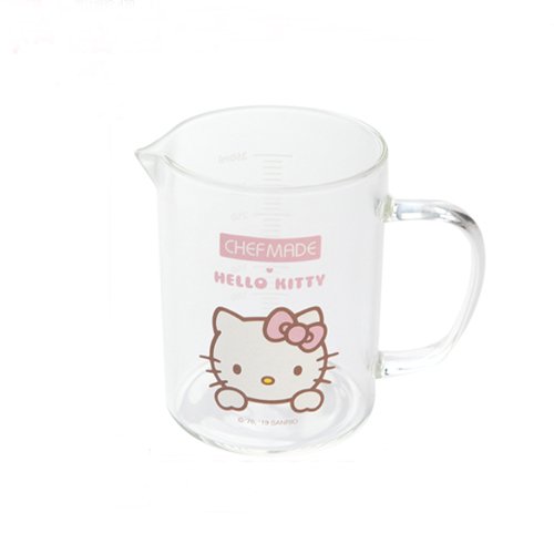 ถ้วยตวงแก้วคิตตี้ Hello Kitty Glass measuring cup 350 ml.