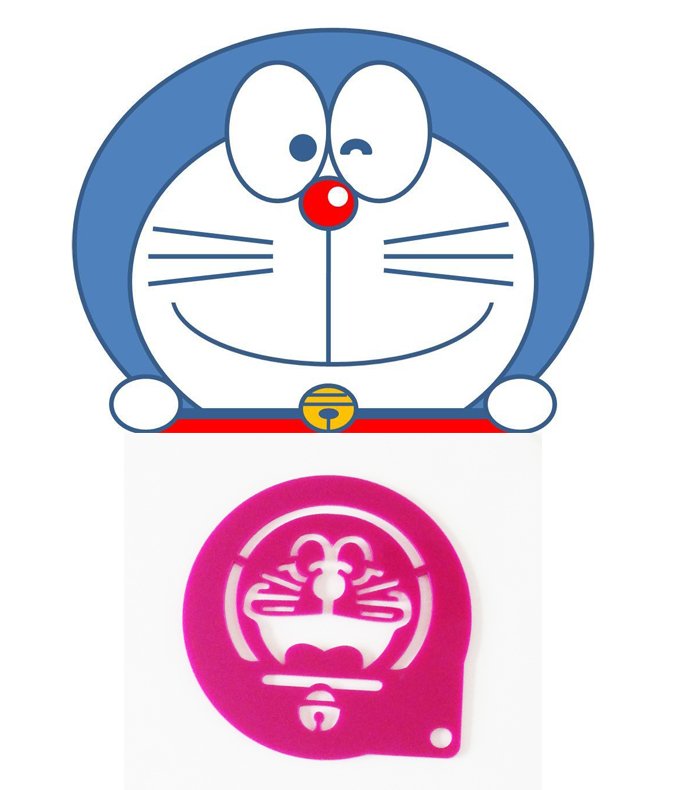 Doraemon แผ่นโรยผงโกโก้ / ไอซิ่ง
