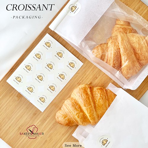 สติกเกอร์ Croissant  48 ดวง