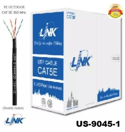 สายแลน Link รุ่น US-9045-1 สาย CAT5 100เมตร ยี่ห้อ LINK