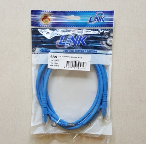 สาย Lan สำเร็จ Cat6 สีฟ้า Link - Pjr-Electric
