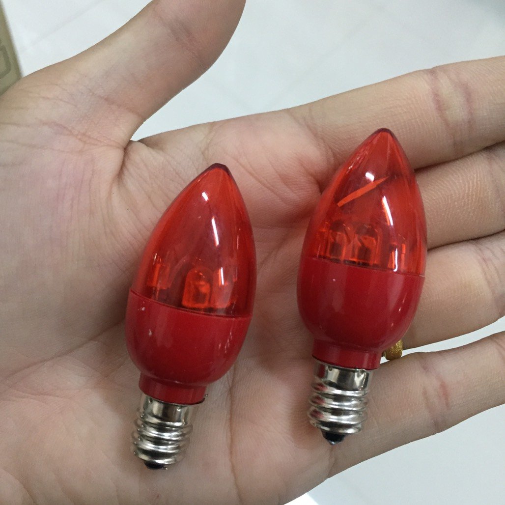 หลอดไฟศาลเจ้า 0.5W LED สีแดง