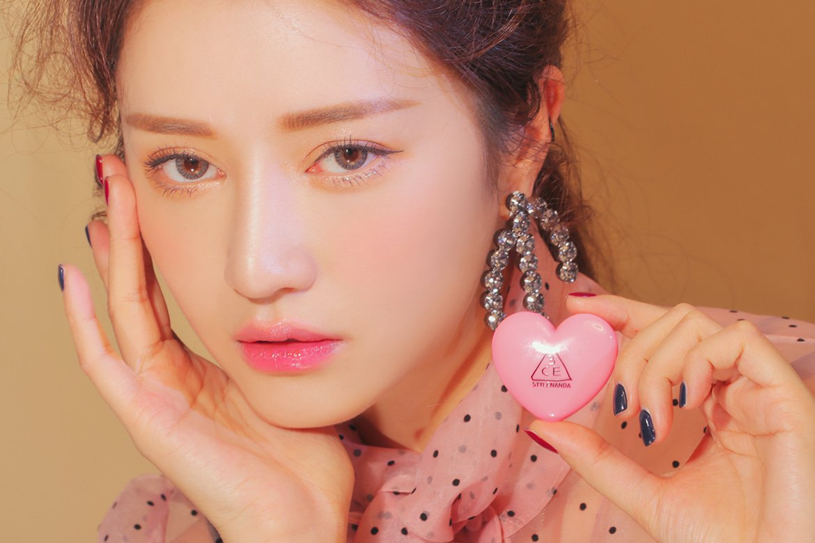 3CE HEART POT LIP #TINTED PINK beautykoreahouse