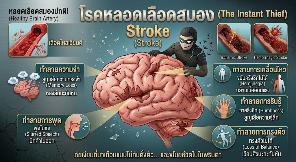 ภาพโรคหลอดเลือดสมอง Stroke ภาพโรคหลอดเลือดสมอง Stroke
