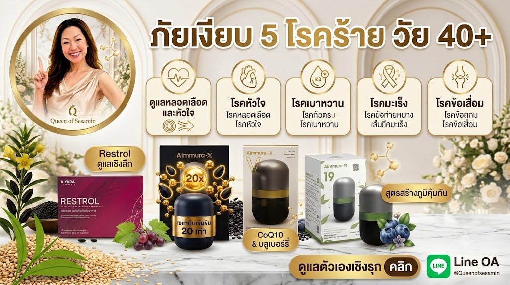 ภาพ Hero Banner ภัยเงียบ 5 โรคร้ายวัย40 ภาพ Hero Banner ภัยเงียบ 5 โรคร้ายวัย40