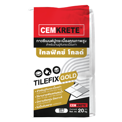 Gold for Cementitious tile adhesive for laying over