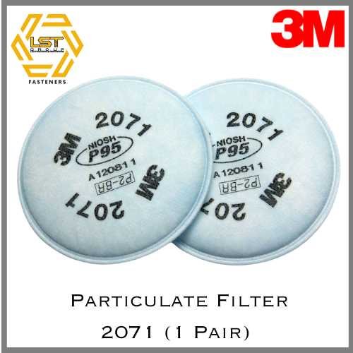 3M 2071 P95 แผ่นกรองฝุ่น Particulate Filter สำหรับหน้ากากไส้กรองคู่