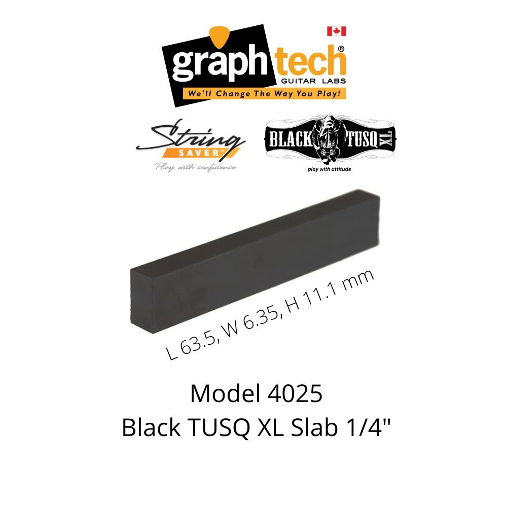 Black TUSQ XL Nut Slab 1/4" PT-4025