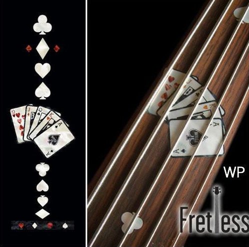 Playing Card (WP) Inlay Sticker for Fretless Bass