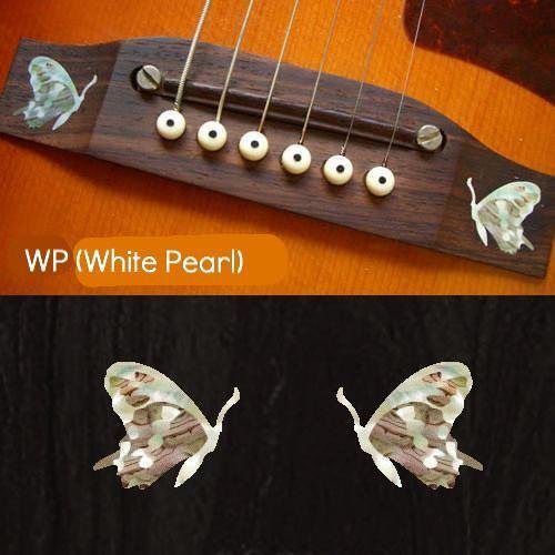 Guitar Bridge Inlay Sticker Butterfly (WP) 2 pcs / set