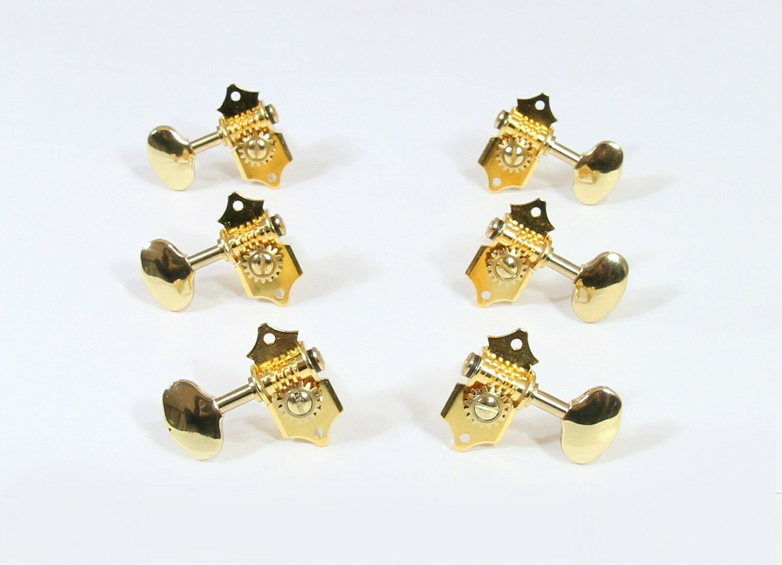 Open Gear Gold Plated Slotted Machine Heads