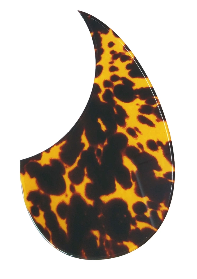 High quality OM Acoustic Guitar pickguard - Light Brown with Black Dot