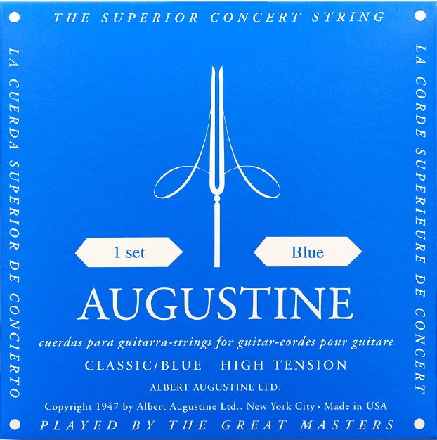 Augustine Nylon Strings Classic / Blue, High Tension